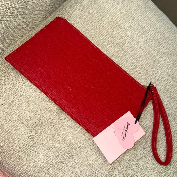 Juicy Couture Red Wrislet Clutch with Gold Accents ❤️ - Picture 7 of 7